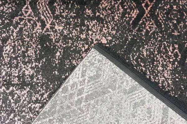 Thảm Sofa cao cấp [8786_SIYAH_PEMBE]