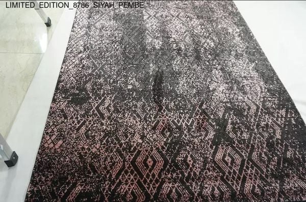 Thảm Sofa cao cấp [8786_SIYAH_PEMBE]