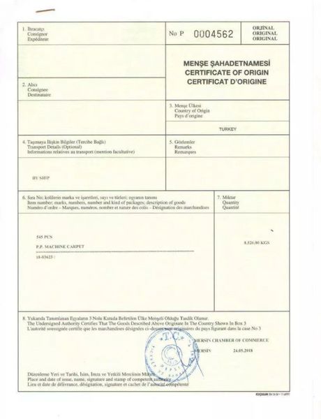 Thảm Sofa cao cấp [8786_SIYAH_PEMBE]