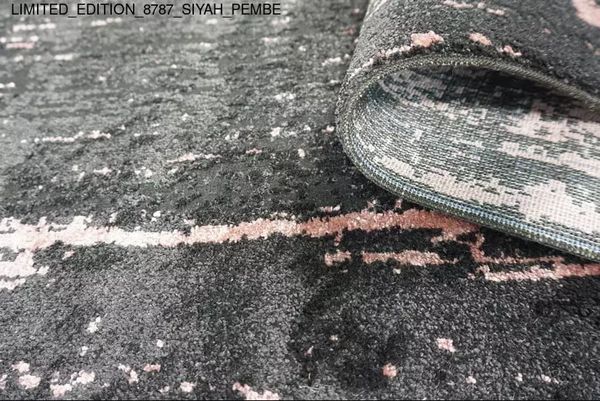 Thảm Sofa cao cấp [8787_SIYAH_PEMBE]