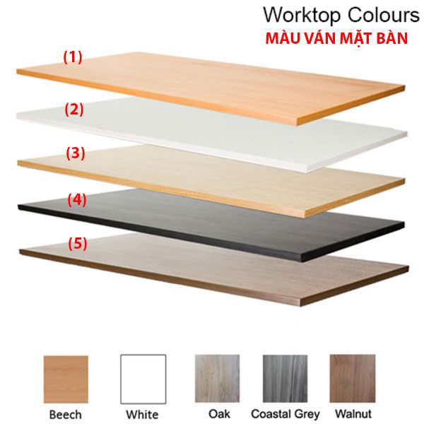Bàn làm việc gỗ ván KH-G07