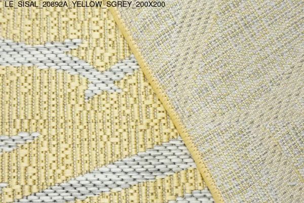 Thảm Sofa cao cấp [20892A_YELLOW_SGREY_200X200]