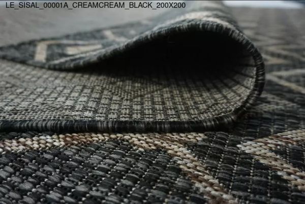 Thảm Sofa cao cấp [00001A_CREAMCREAM_BLACK_200X200]