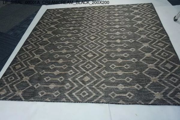 Thảm Sofa cao cấp [00001A_CREAMCREAM_BLACK_200X200]