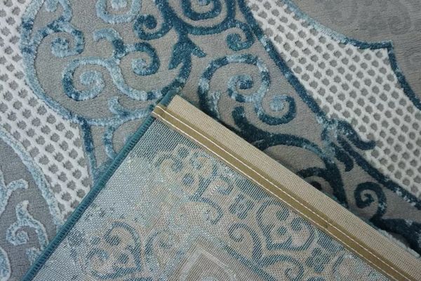Thảm Sofa cao cấp [7526A_LGREY_SHRINK_BLUE_200X290]