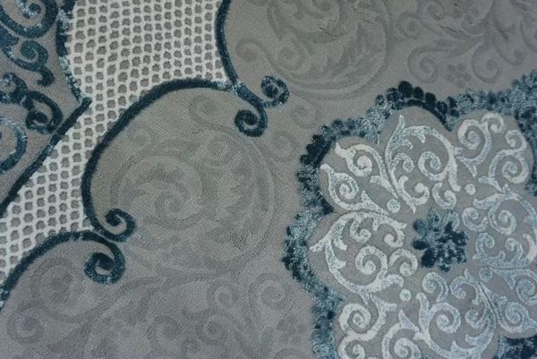 Thảm Sofa cao cấp [7526A_LGREY_SHRINK_BLUE_200X290]