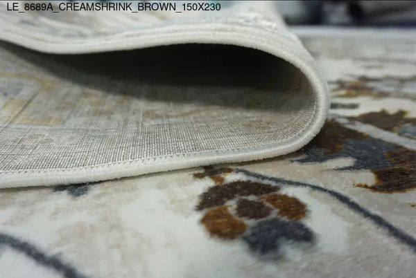 Thảm Sofa cao cấp [8689A_CREAMSHRINK_BROWN_150X230]