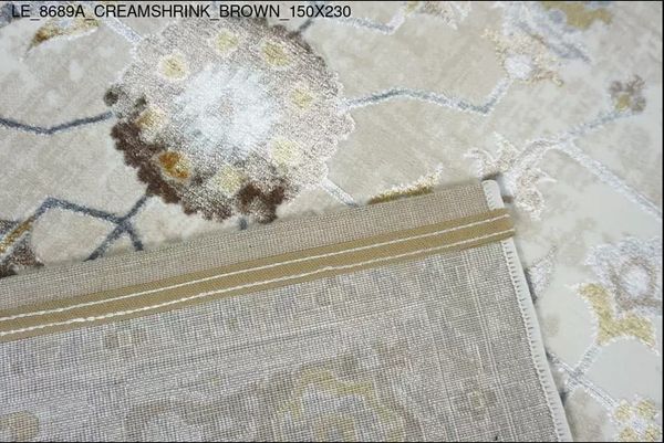 Thảm Sofa cao cấp [8689A_CREAMSHRINK_BROWN_150X230]