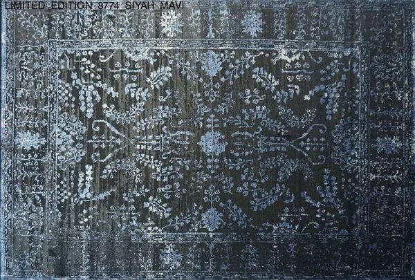 Thảm Sofa cao cấp [8774_SIYAH_MAVI]