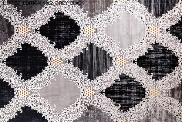 Thảm Sofa cao cấp [9362_GREY_BLACK]