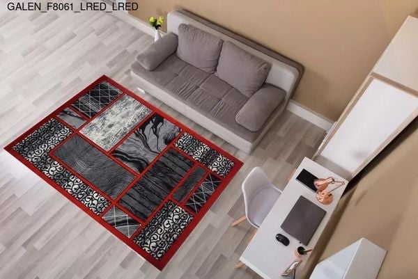 Thảm Sofa cao cấp [F8061_LRED_LRED]
