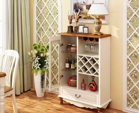 Tủ rượu bằng gỗ gia đình [TR-1206]