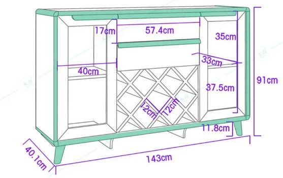 Tủ rượu bằng gỗ gia đình [TR-1204]
