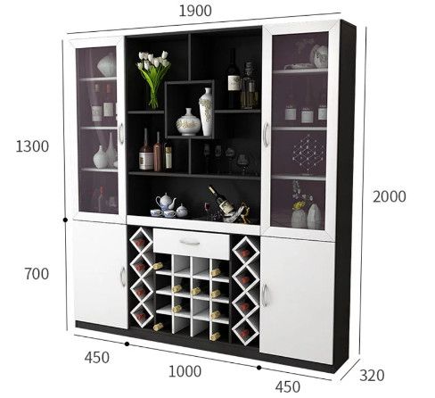 Tủ rượu bằng gỗ gia đình [TR-1225]