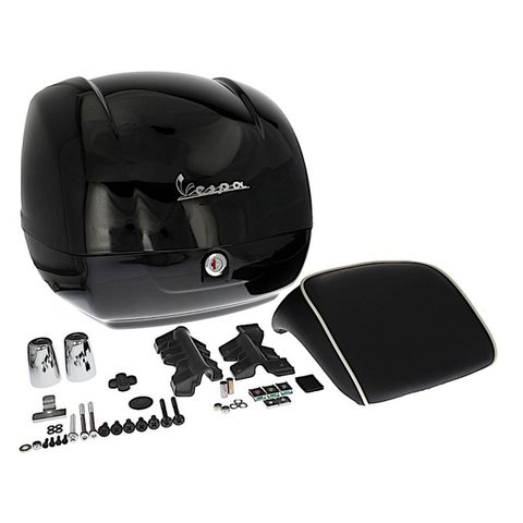 Thùng Đồ 36L Vespa GTS & Vespa GTV - Black 94 có tựa lưng - CM273302