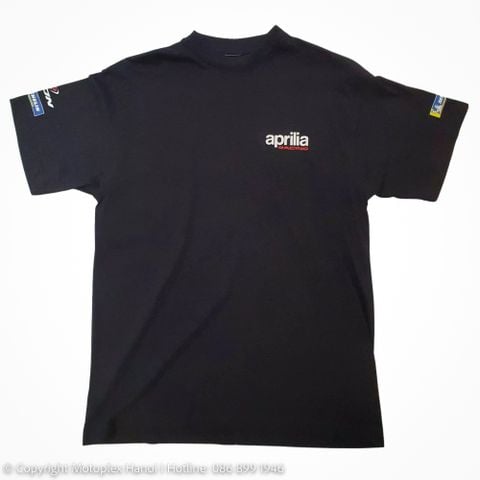 Áo Nero T-Shirt Aprilia Black