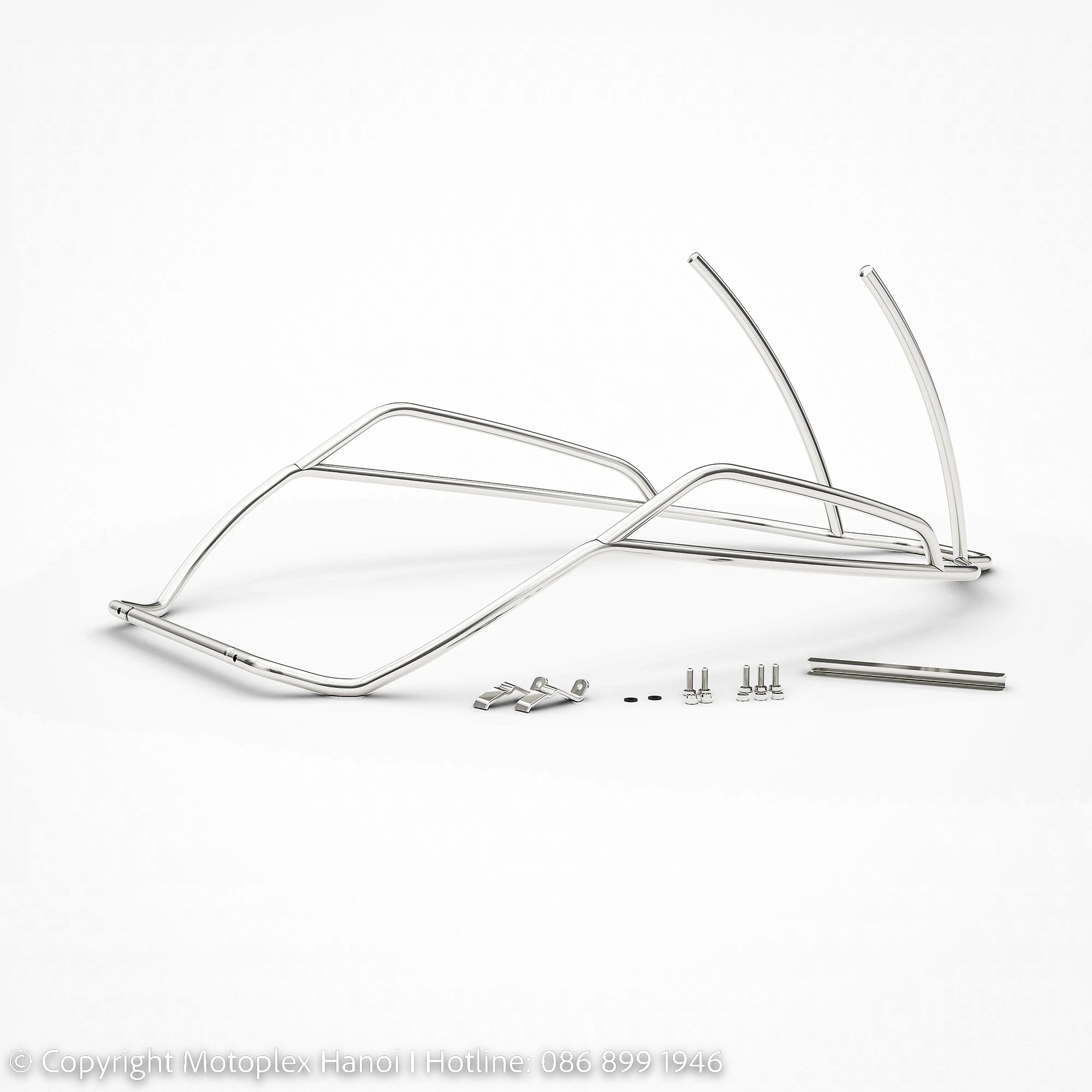 Khung Bảo Vệ Thân Sau MY2023 Mạ Chrome Vespa GTS & Vespa GTV (2023) - 1B010094