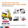 Combo Phụ Kiện Xe Vespa Sprint Sport Clear - Chrome Chính Hãng