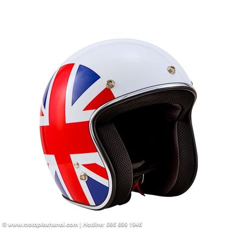 Mũ Bảo Hiểm 3/4 Vespa Cờ Anh 2.0