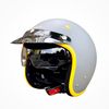 Mũ Bảo Hiểm 3/4 có kính âm Vespa Grey Demi Jet XI