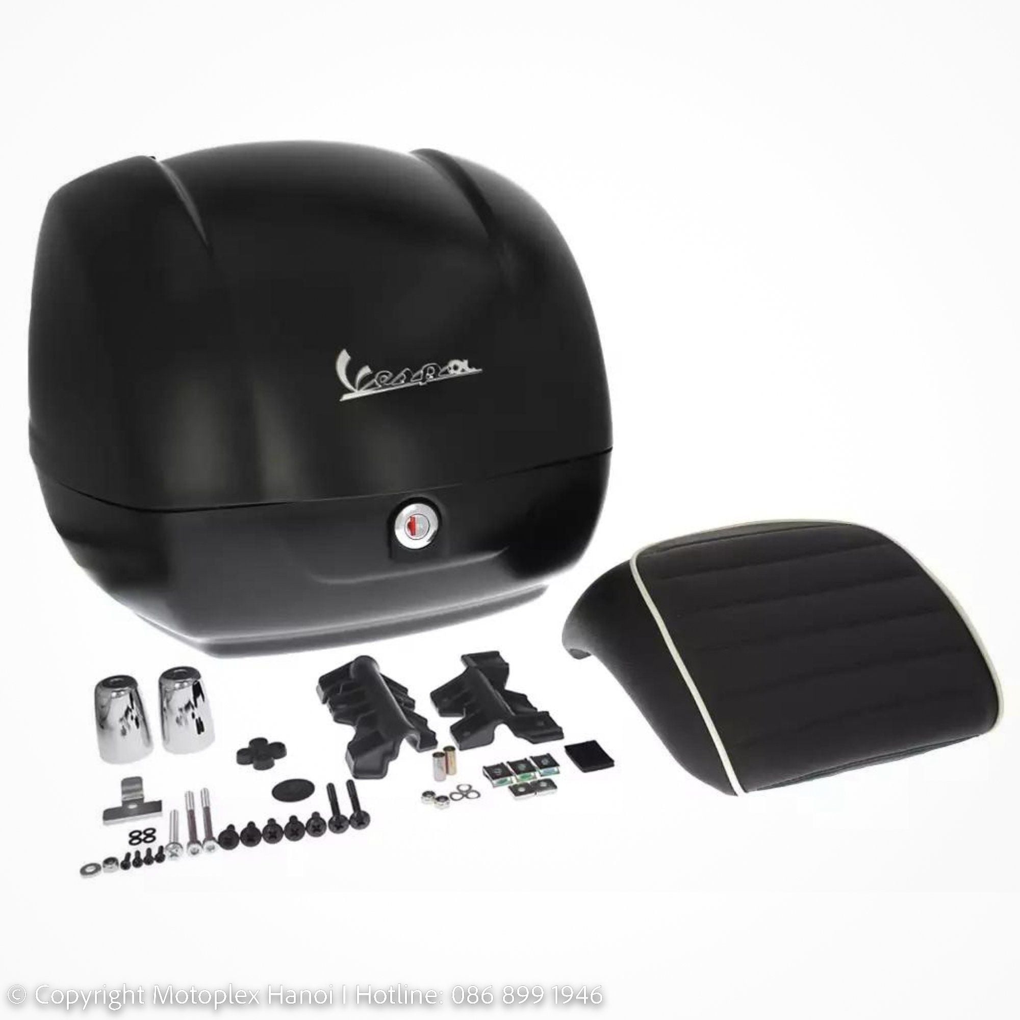 Thùng Đồ 36L Vespa GTS & Vespa GTV - Matt Black Abisso 85/B - CM273320