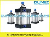  Xi lanh khí nén vuông SC32 hành trình 25 50 75 100 125 150 175 200 300 400 500 600 700 800 1000 