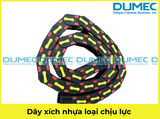  Dây xích sắt dài - Dây xích nhựa loại chịu lực - Dây xích nhựa đen thường 