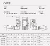  Van điều áp lọc khí loại BFR2000 BFR3000 BFR4000 AirTAC 