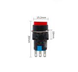  Công tắc nhấn giữ , công tắc nhấn nhả LA16Y-11 phi 16mm 3 chân 