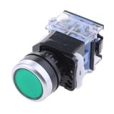  Công tắc nhấn giữ , công tắc nhấn nhả LA38 - 11 BN màu xanh 