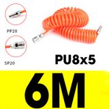  Dây hơi PU khí nén xoắn dài 3m 6m 9m 12m 15m chịu áp lực cao dẻo mềm 