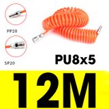  Dây hơi PU khí nén xoắn dài 3m 6m 9m 12m 15m chịu áp lực cao dẻo mềm 