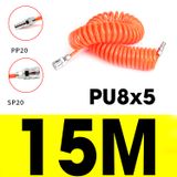  Dây hơi PU khí nén xoắn dài 3m 6m 9m 12m 15m chịu áp lực cao dẻo mềm 