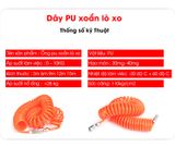  Dây hơi PU khí nén xoắn dài 3m 6m 9m 12m 15m chịu áp lực cao dẻo mềm 