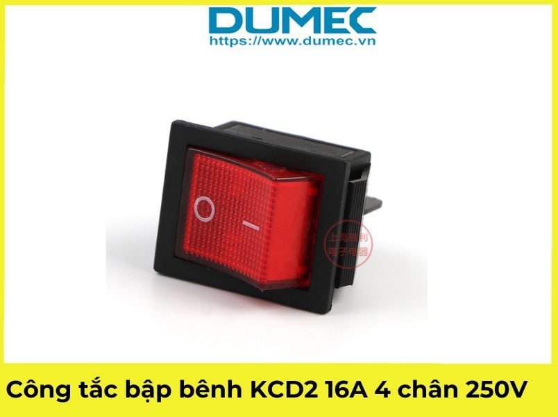  Công tắc bập bênh KCD2 16A 4 chân 250V 