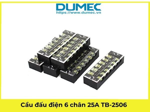  Cầu đấu điện 6 chân 25A TB-2506 