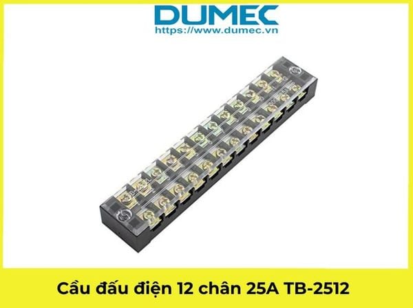  Cầu đấu điện 12 chân 25A TB-2512 