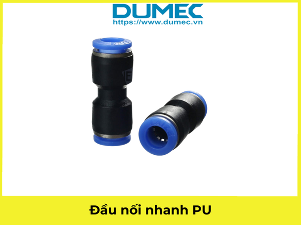  Đầu nối nhanh thẳng PU4 PU6 PU8 PU10 PU12 PU14 PU16 