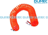  Dây hơi PU khí nén xoắn dài 3m 6m 9m 12m 15m chịu áp lực cao dẻo mềm 