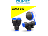  Đầu nối nhanh chia 3 PE chữ T PE4 PE6 PE8 PE10 PE12 PE16 