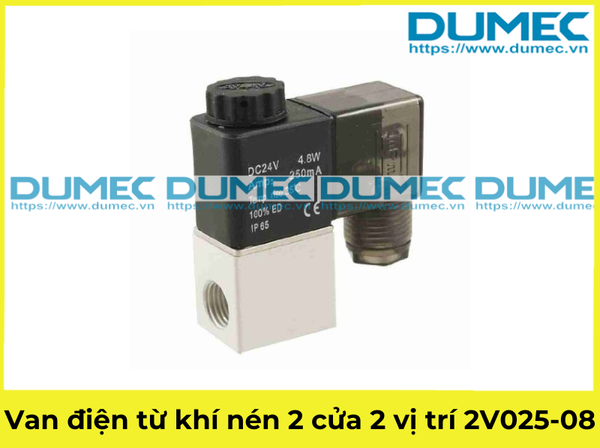  Van điện từ khí nén 2 cửa 2 vị trí 2V025-08 