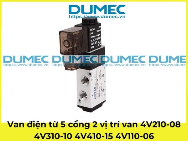  Van điện từ 5 cổng 2 vị trí van 4V210-08 4V310-10 4V410-15 4V110-06 