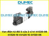  Van điện từ đôi 5 cửa 2 vị trí 4V220-08 4V320-10 4V420-15 4V120-06 