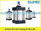  Xi lanh khí nén vuông SC 63 x 25 50 75 100 125 150 175 200 250 300 400 500 600 700 800 900 1000 