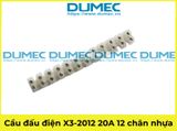  Cầu đấu điện X3-2012 20A 12 chân nhựa 