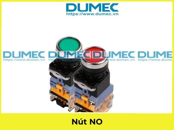  Nút NO - Nút NC - Núm cao su đỏ M10 - Núm cao su trắng dài 