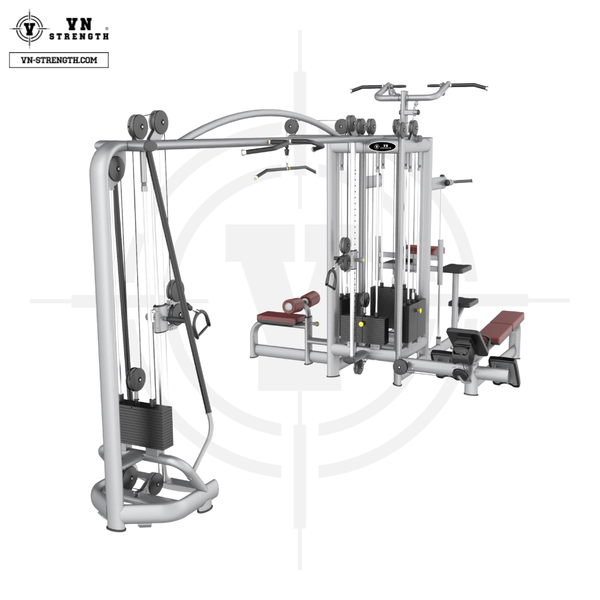 MÁY TẬP ĐA NĂNG 5 KHỐI ∣ CROSSOVER, CABLE JUNGLE (5 STATIONS) ∣ TEC 041