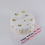  Bánh gắn hoa cúc họa mi - Bánh kem sinh nhật Đà Nẵng 