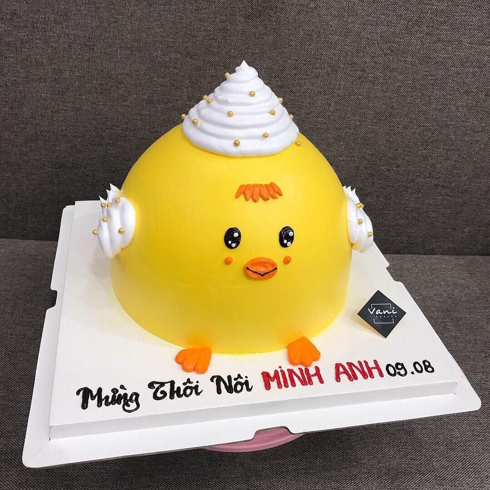 Bánh sinh nhật con gà đẹp dễ thương Bánh sinh nhật tuổi Dậu 5123 Bánh sinh nhật kỷ niệm
