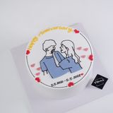  Bánh vẽ couple - Bánh kem sinh nhật Đà Nẵng 